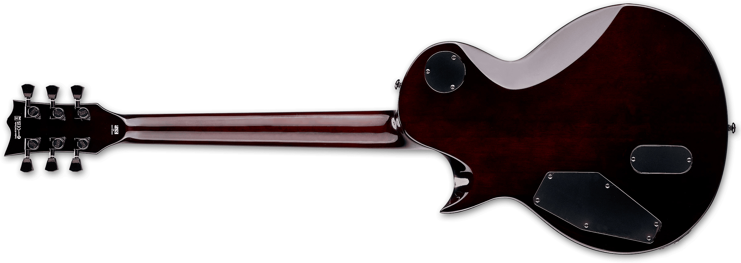 Ltd Ec400qm 2h Emg Ht Rw - Vintage Burst - Single-Cut-E-Gitarre - Variation 2