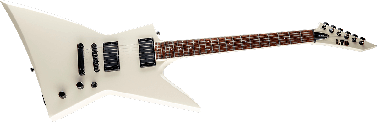Ltd Ex-200 Hh Ht Jat - Olympic White - E-Gitarre aus Metall - Variation 2