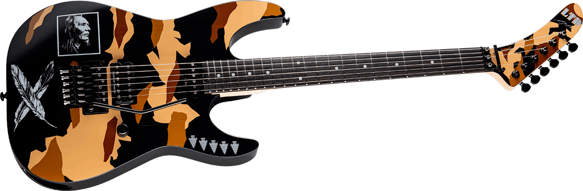 Ltd George Lynch  Desert Eagle Signature Hs Seymour Duncan Fr Eb - Black W/ Custom Graphic - Signature-E-Gitarre - Variation 1