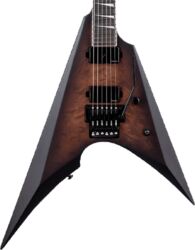 E-gitarre aus metall Ltd Arrow 1000 - dark brown sunburst