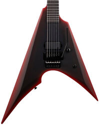 E-gitarre aus metall Ltd Arrow Black Metal Series - Black red burst satin