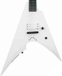 E-gitarre aus metall Ltd Arrow-NT Arctic Metal - Snow white satin