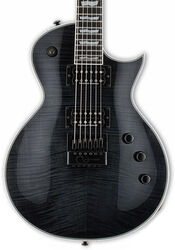 Single-cut-e-gitarre Ltd EC-1000 Evertune - See thru black
