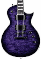 Single-cut-e-gitarre Ltd EC-1000 - See thru purple sunburst