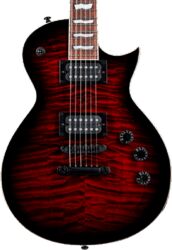 E-gitarre aus metall Ltd EC-256 - See Thru Black Cherry Sunburst