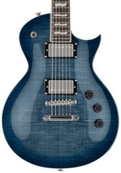 Single-cut-e-gitarre Ltd EC-256FM - Cobalt blue