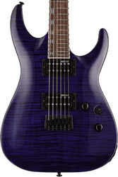 E-gitarre in str-form Ltd H-200FM - See thru purple