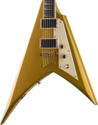 E-gitarre aus metall Ltd Kirk Hammett KH-V 602 - Metallic gold