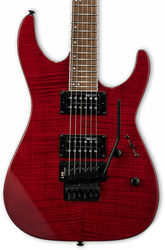 E-gitarre in str-form Ltd M-200FM - See thru red