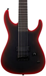 M-7 Baritone Black Metal Series - Black Red Burst Satin