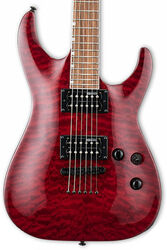 E-gitarre in str-form Ltd MH-200QM NT - See thru black cherry