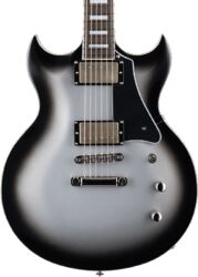 Signature-e-gitarre Ltd Sparrowhawk Royal Shiva Bill Kelliher Signature - silver sunburst