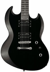 Double cut e-gitarre Ltd Viper-10 Kit - Black