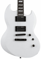 Double cut e-gitarre Ltd Viper-256 - Snow white