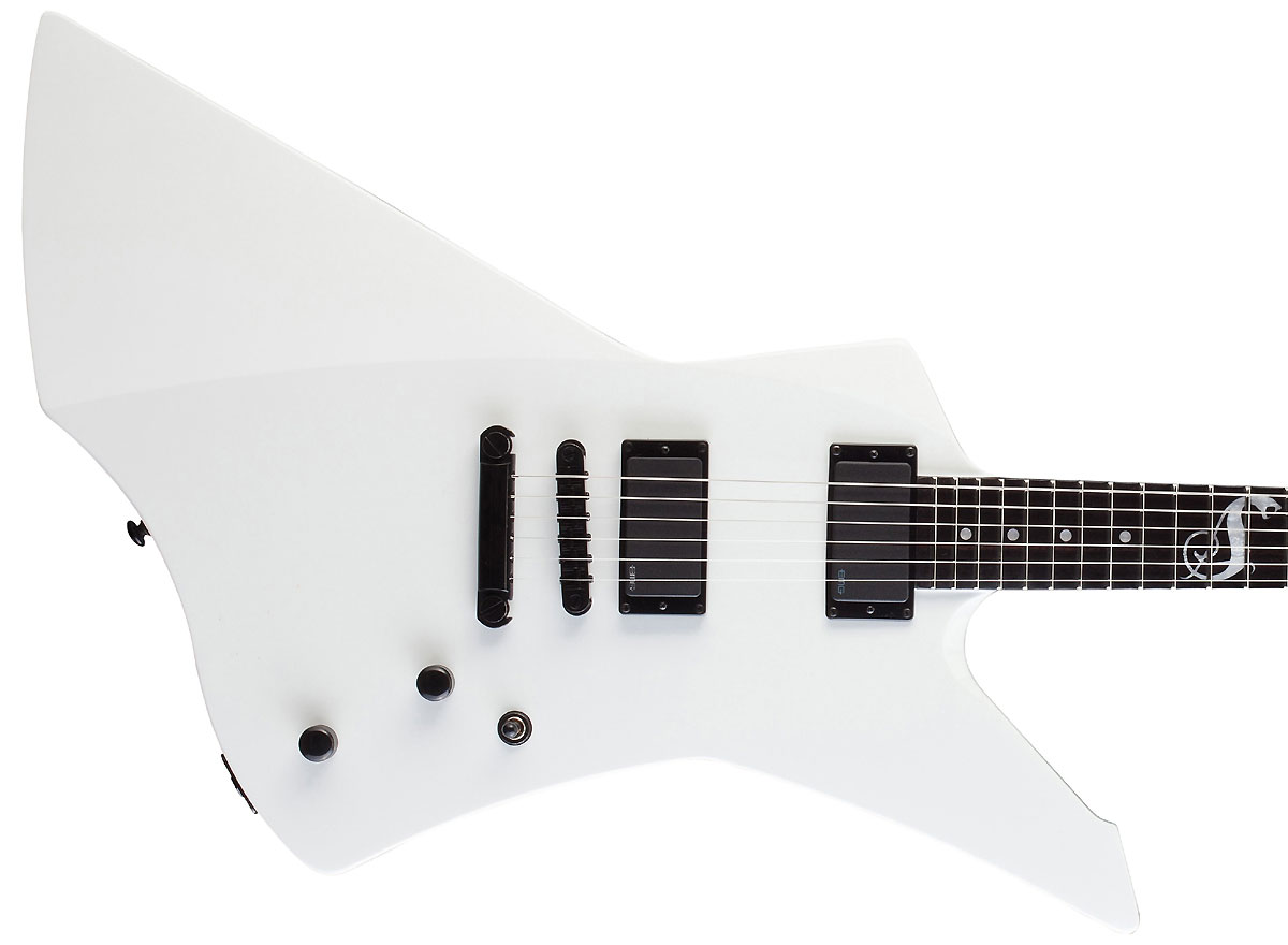 Ltd James Hetfield Snakebyte Emg - Snow White - E-Gitarre aus Metall - Variation 2