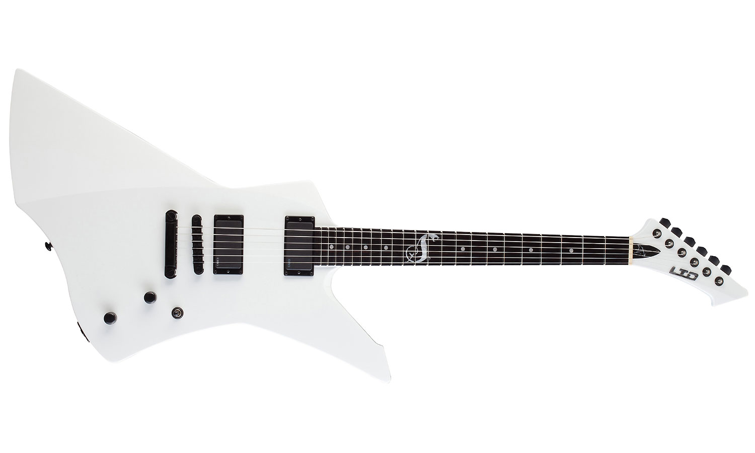 Ltd James Hetfield Snakebyte Emg - Snow White - E-Gitarre aus Metall - Variation 1