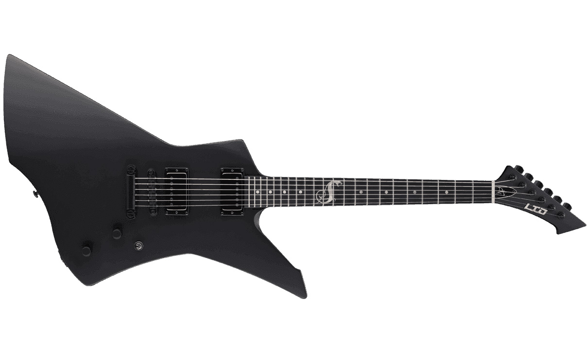 Ltd James Hetfield Snakebyte - Black Satin - E-Gitarre aus Metall - Variation 1