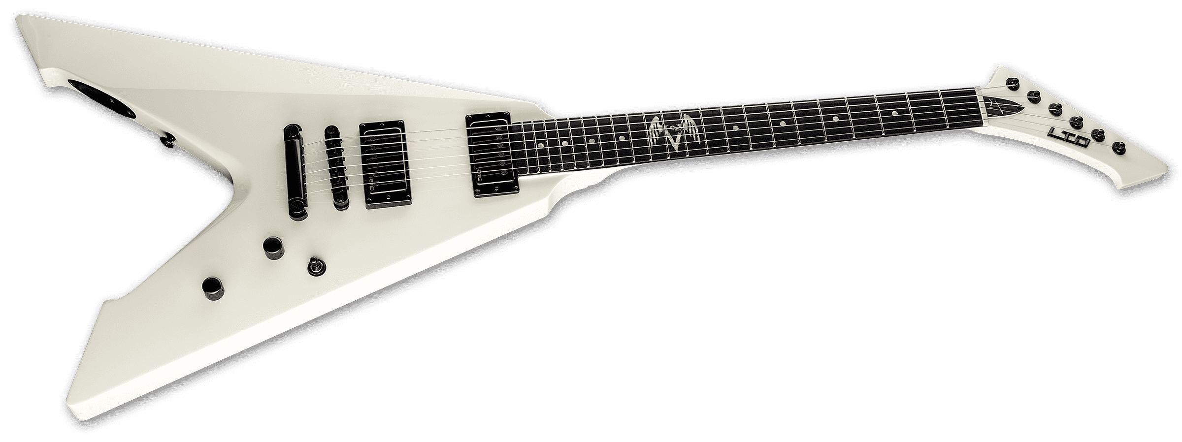 Ltd James Hetfield Vulture Hh Ht Eb - Olympic White - E-Gitarre aus Metall - Variation 2
