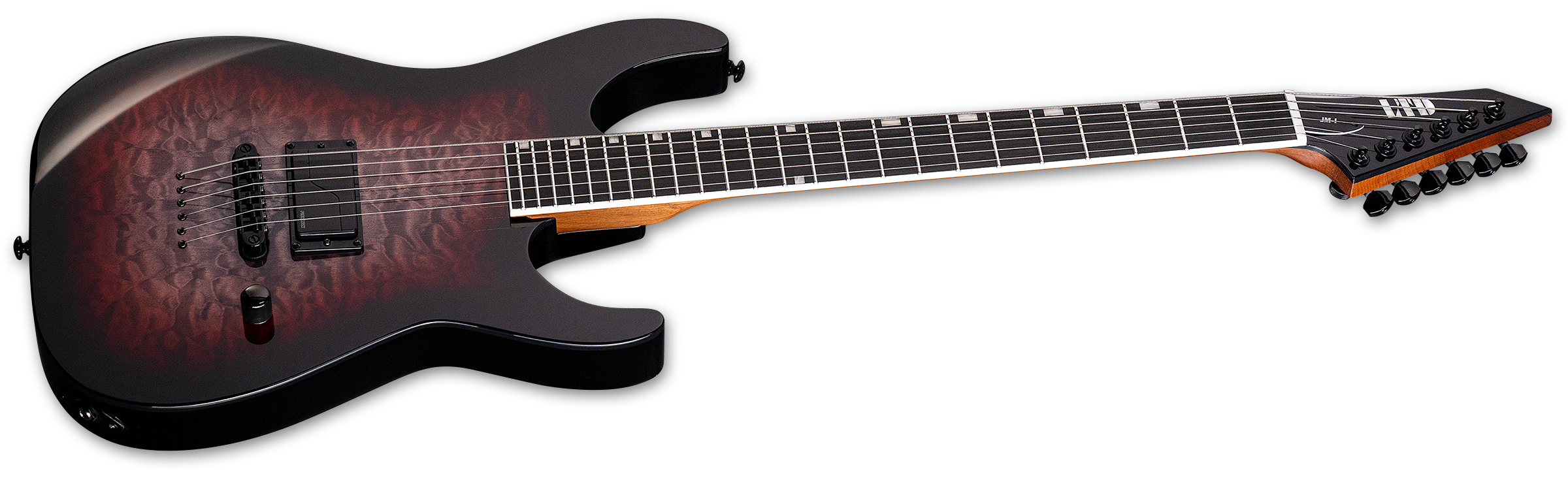 Ltd Jm-i Josh Middleton Signature 1h Ht Eb - Quilted Maple Deep Blood Moon - Signature-E-Gitarre - Variation 2
