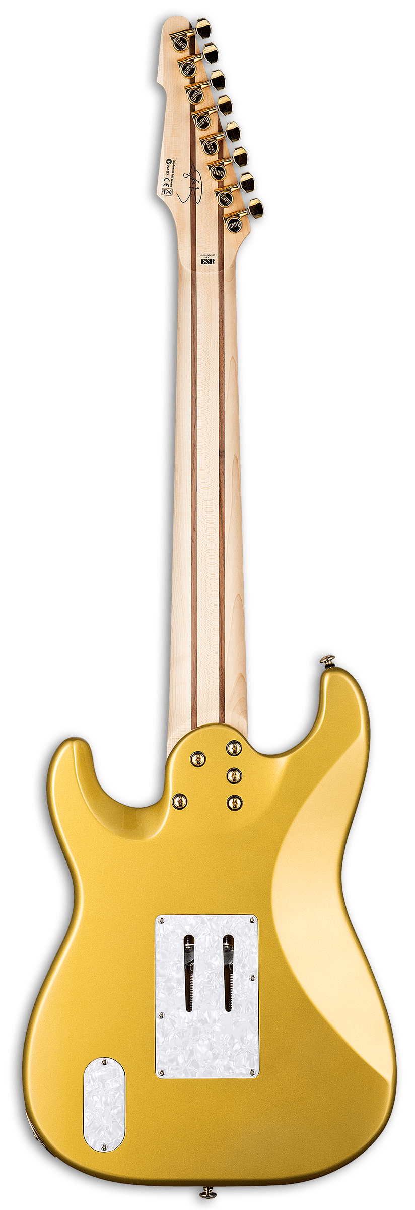 Ltd Jrv8 8-cordes Hss Trem Mn - Metallic Gold - 7-saitige E-Gitarre - Variation 1