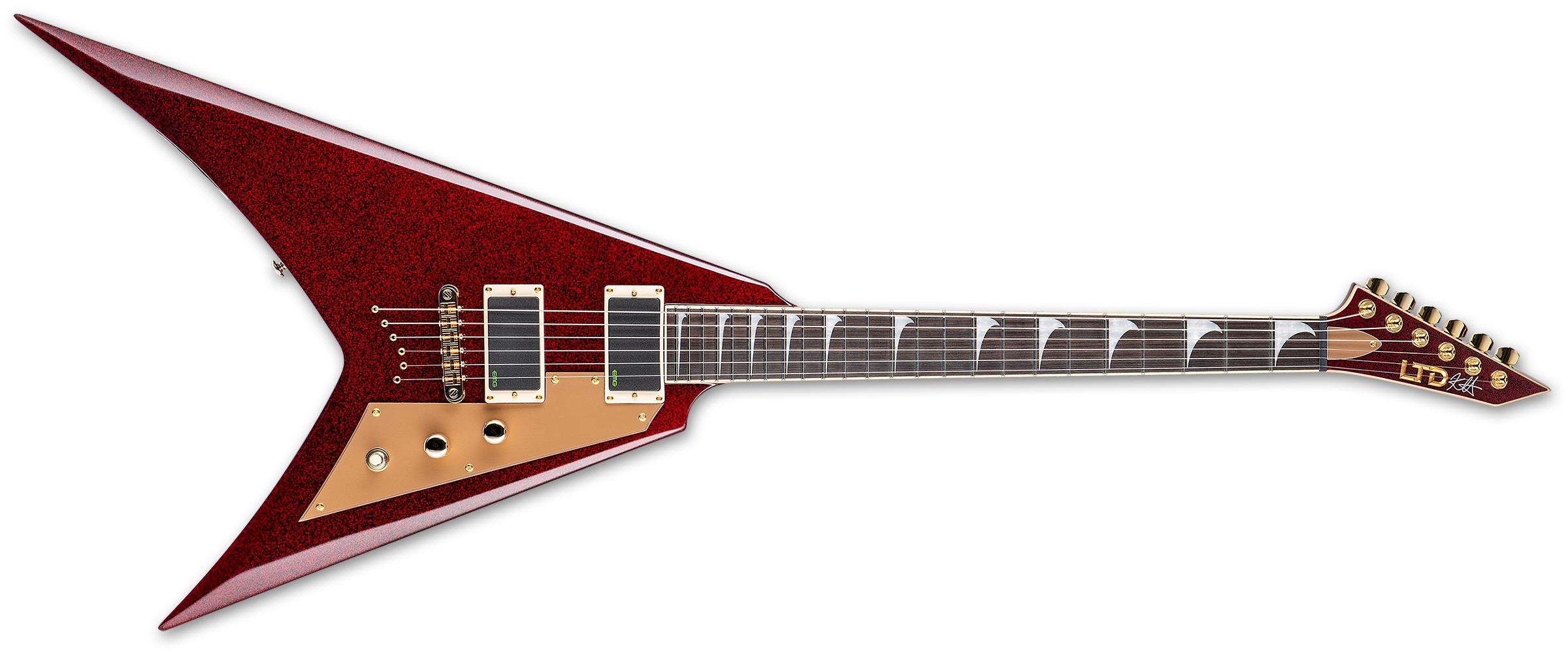 Ltd Kh-v 602 Kirk Hammett Signature Hh Ht Eb - Red Sparkle - E-Gitarre aus Metall - Variation 2
