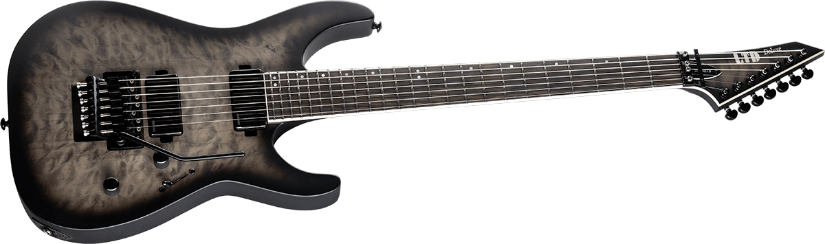 Ltd M-1007 7-cordes Floyd Rose Fishman Hh Eb - Charcoal Black - E-Gitarre aus Metall - Variation 2