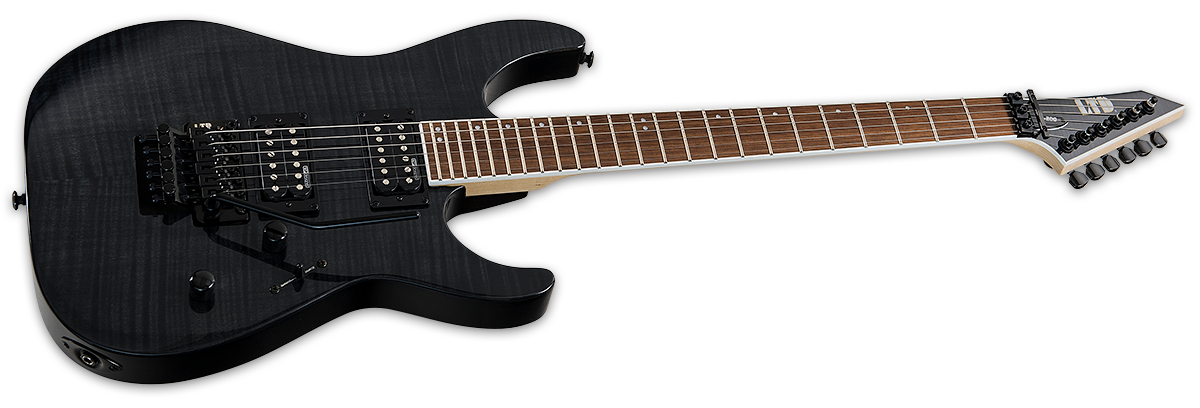 Ltd M-200fm Hh Fr Jat - See Thru Black - E-Gitarre in Str-Form - Variation 1
