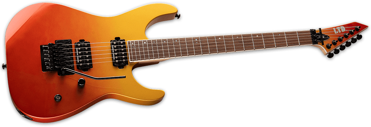 Ltd M-400 Hh Seymour Duncan Fr Pf - Solar Fade Metallic - E-Gitarre in Str-Form - Variation 1