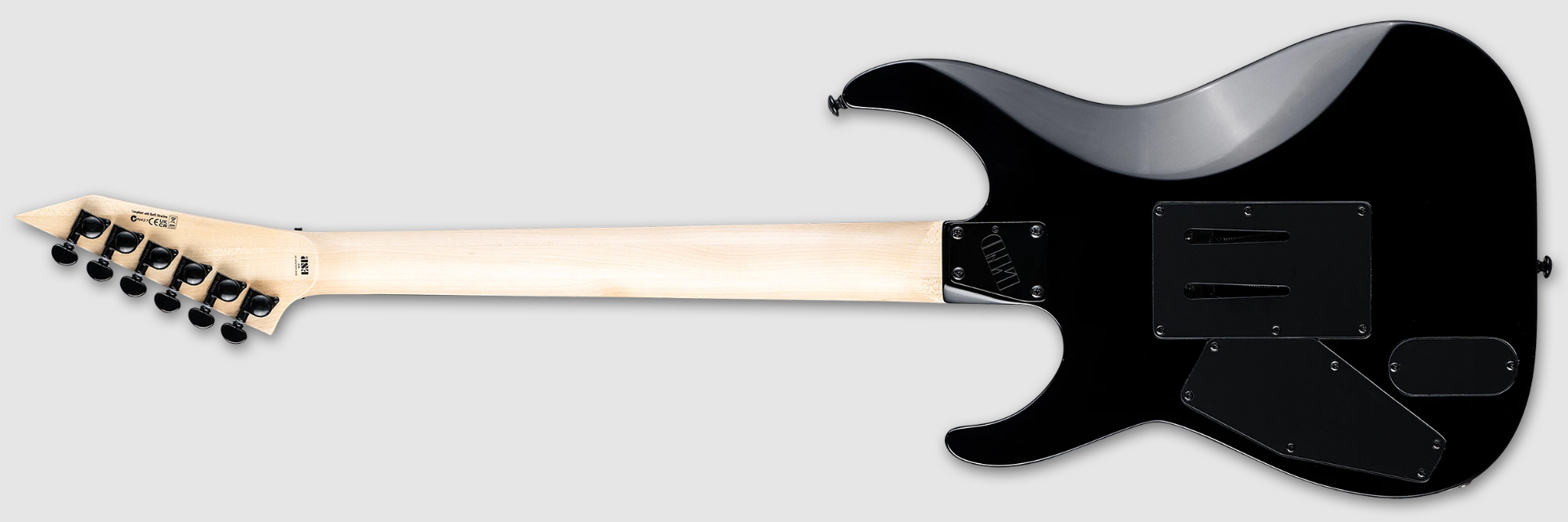 Ltd M1000 Maple 2h Fishman Fluence Modern Fr Mn - Black - E-Gitarre in Str-Form - Variation 1