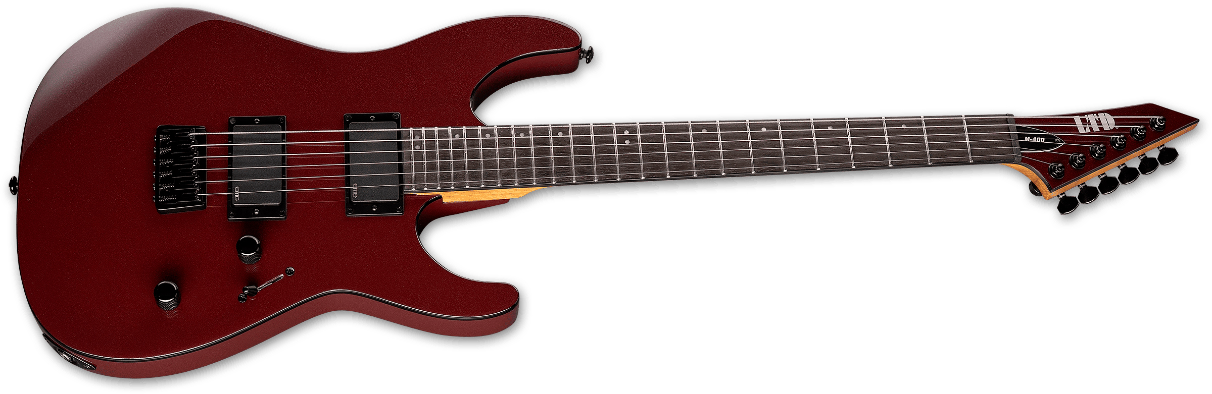 Ltd M400ht 2h Emg Ht Rw - Scarlet Metallic - E-Gitarre in Str-Form - Variation 1