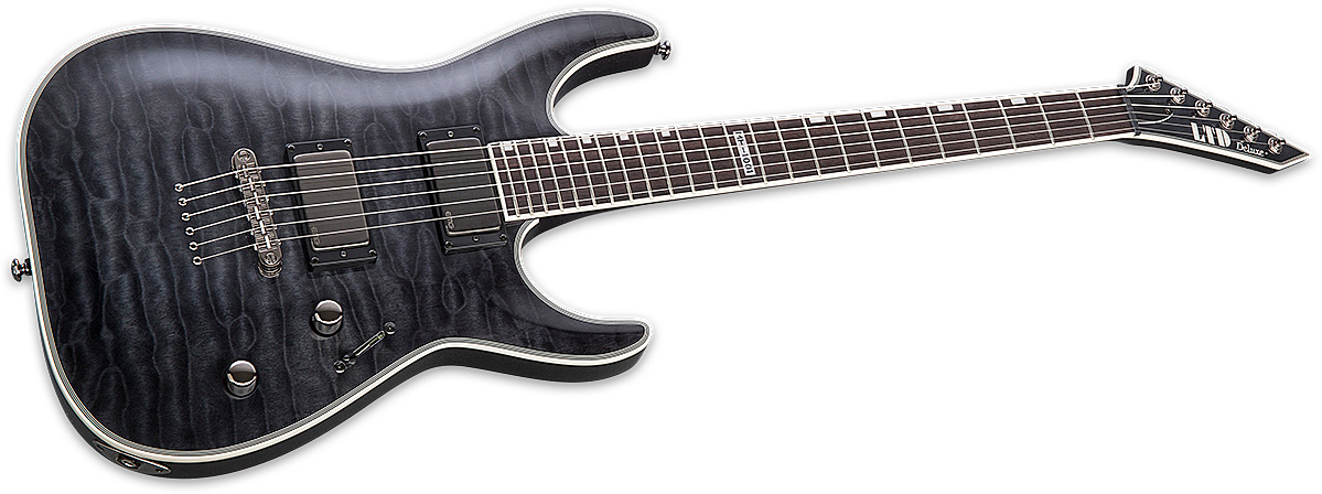 Ltd Mh-1001nt Hh Emg Ht Rw - See Thru Black - E-Gitarre in Str-Form - Variation 2