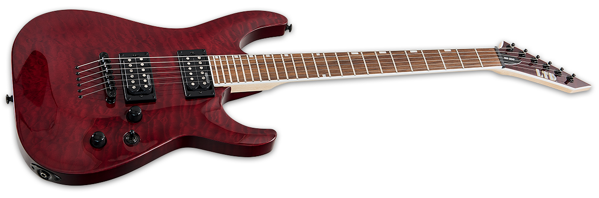 Ltd Mh-200qm Nt Hh Ht Jat - See Thru Black Cherry - E-Gitarre in Str-Form - Variation 1