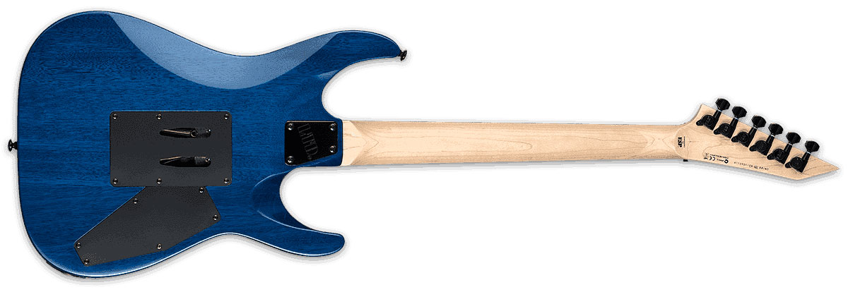 Ltd Mh-203qm Lh Gaucher Hh Ht Mn - See Thru Blue - E-Gitarre für Linkshänder - Variation 2