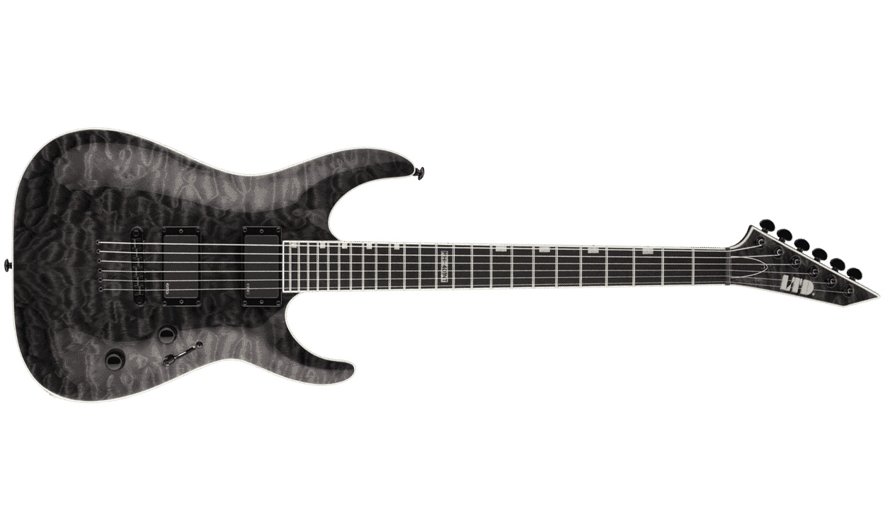 Ltd Mh-401nt Emg - See Thru Black - E-Gitarre in Str-Form - Variation 1