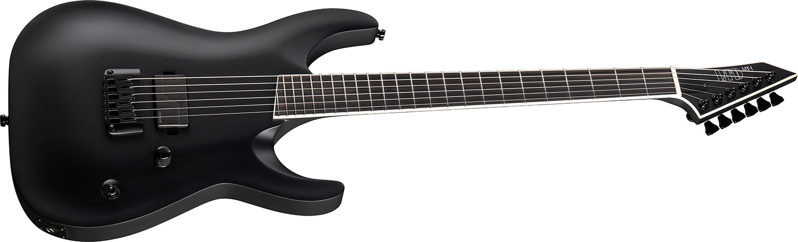 Ltd Mick Thomson Mti Signature 1h Ht Eb - Black Satin - Signature-E-Gitarre - Variation 2
