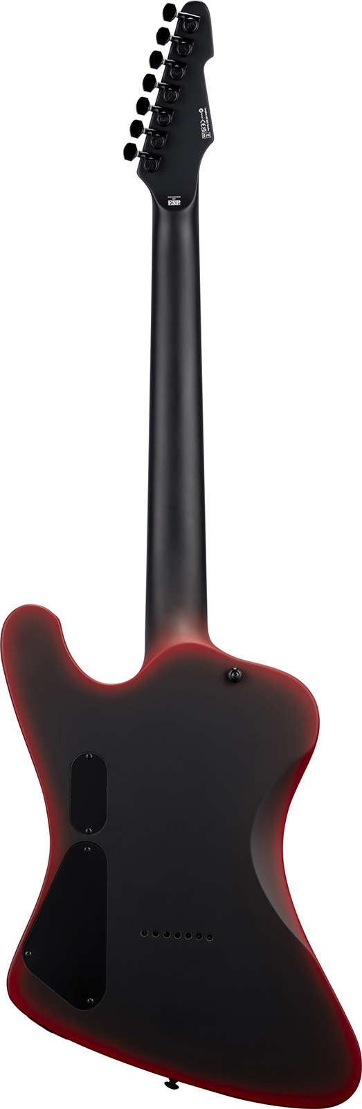 Ltd Phx-7 Baritone Black Metal Series 7-cordes  Ht 1h Eb - Black Red Burst Satin - E-Gitarre aus Metall - Variation 1