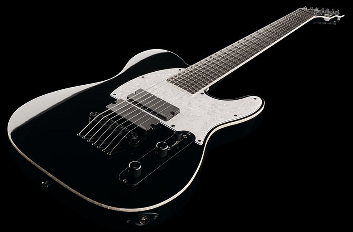 Ltd Sct-607b Baryton Stephen Carpenter - Black - 7-saitige E-Gitarre - Variation 2
