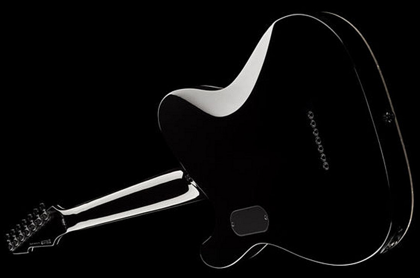 Ltd Sct-607b Baryton Stephen Carpenter - Black - 7-saitige E-Gitarre - Variation 3