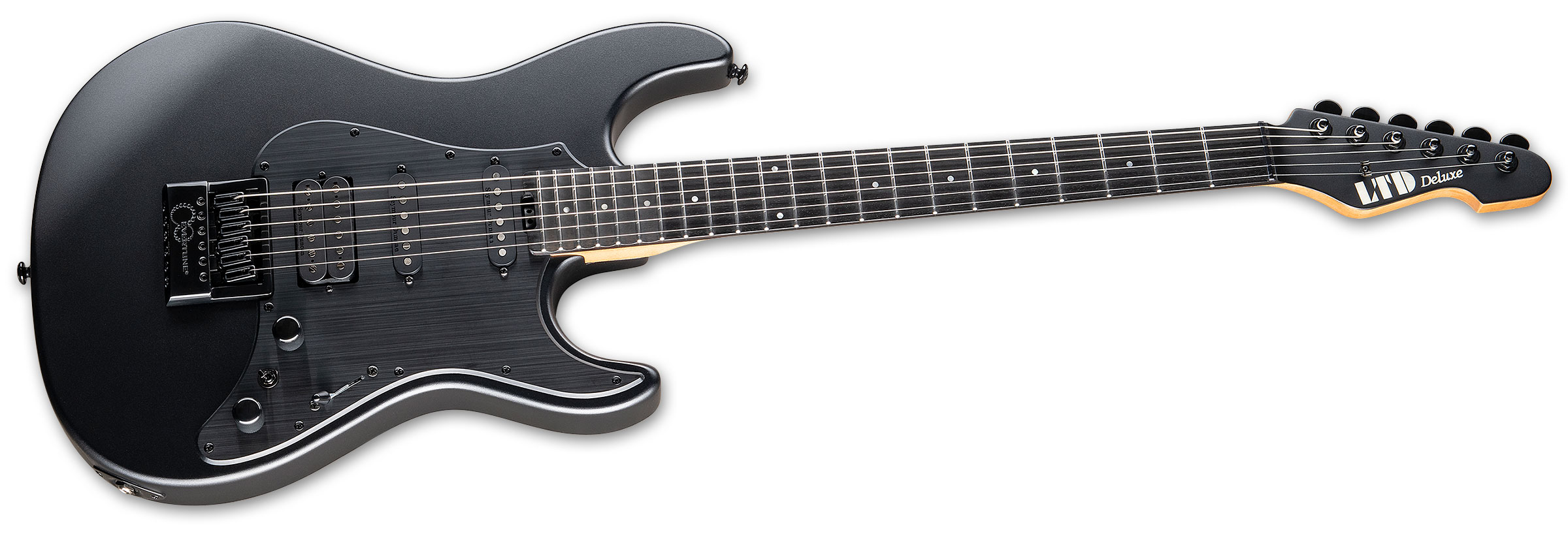 Ltd Sn-1000 Evertune Hss Seymour Duncan Ht Eb - Charcoal Metallic Satin - E-Gitarre in Str-Form - Variation 1