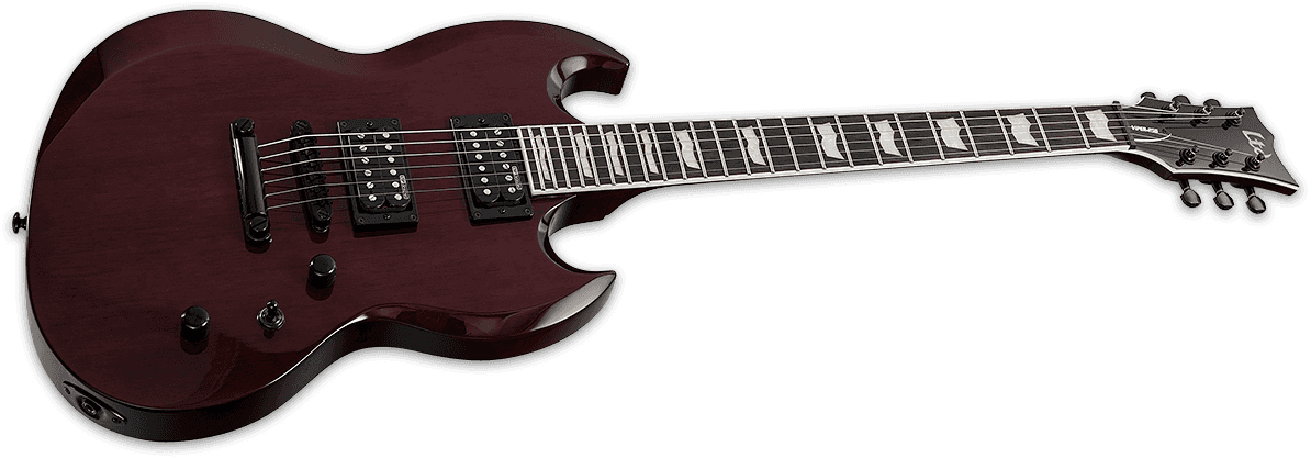 Ltd Viper-256 - See Thru Black Cherry - Double Cut E-Gitarre - Variation 2