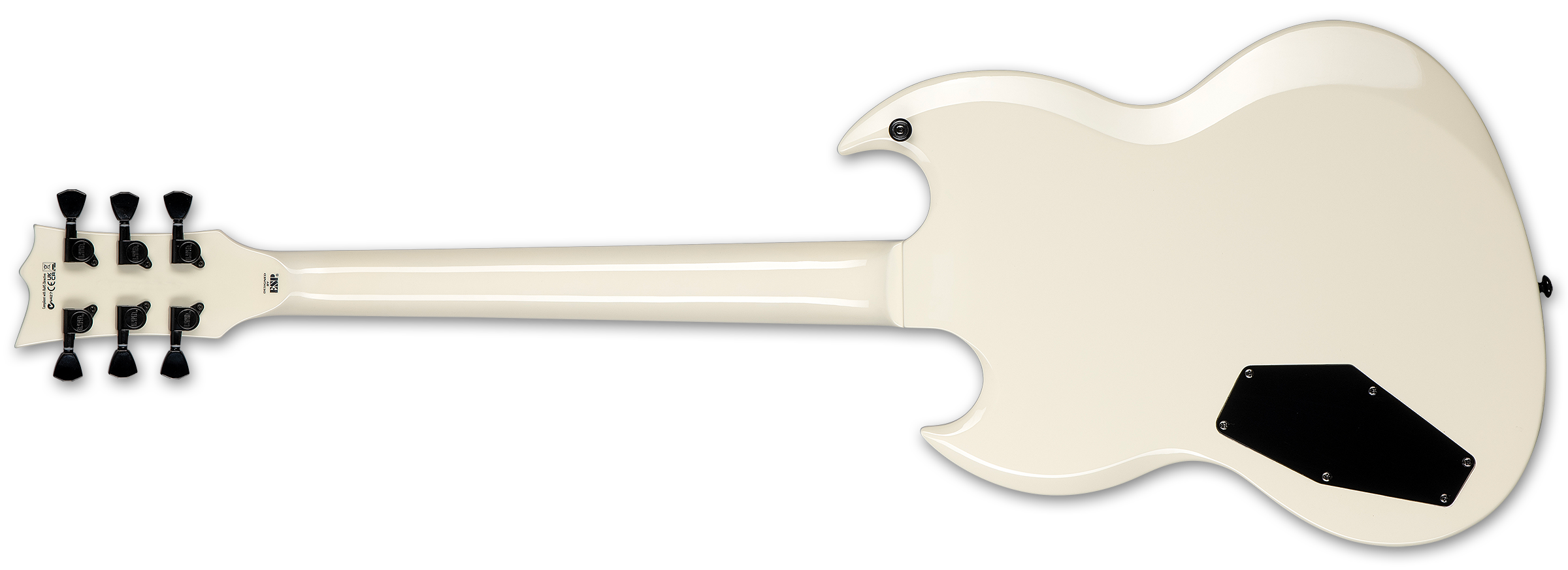 Ltd Viper-256 Hh Jat - Olympic White - E-Gitarre aus Metall - Variation 1