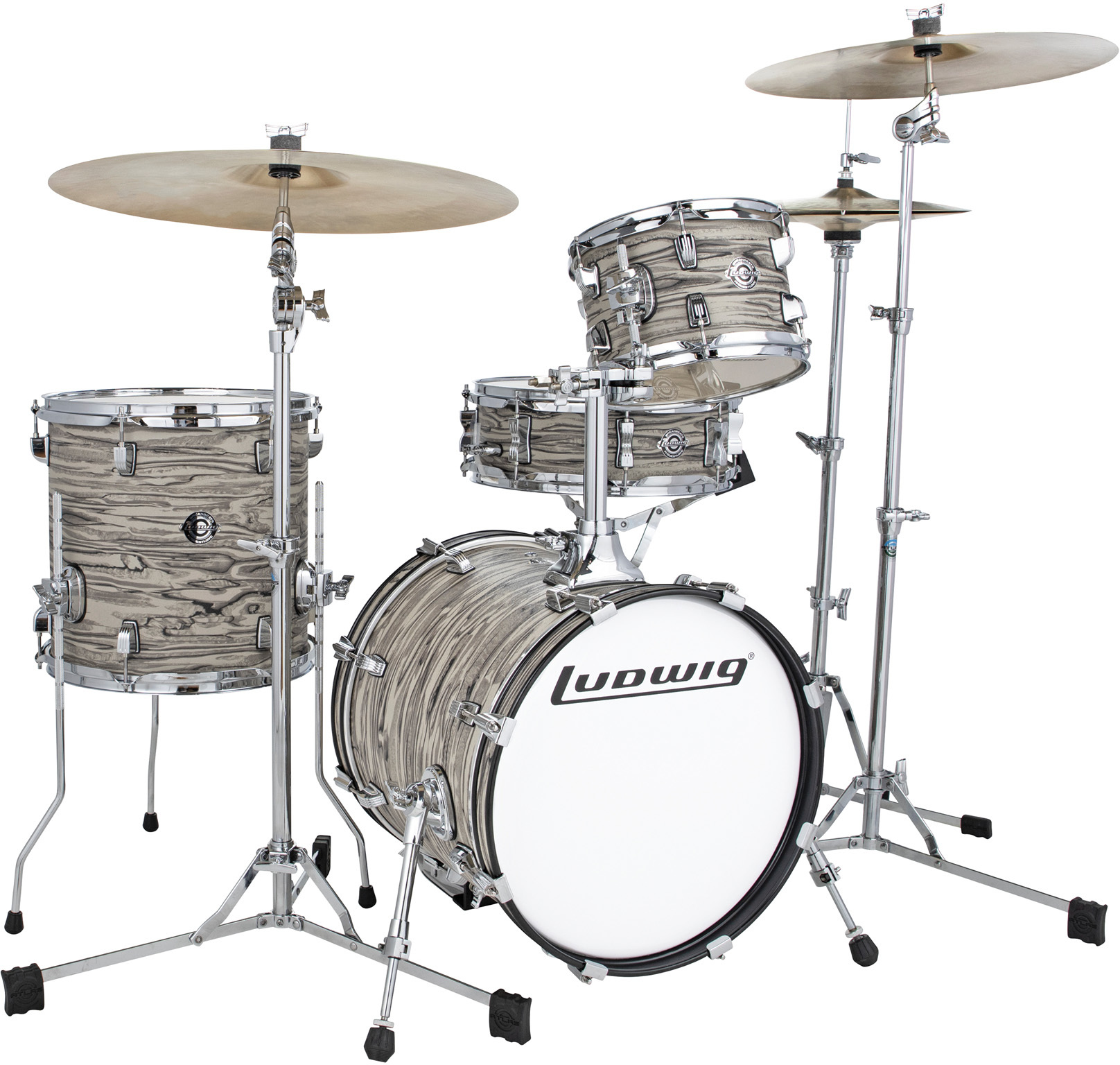 Ludwig Kit Breakbeats Questlove Sahara 4 Futs - Swirl - Standard Akustik Schlagzeug - Main picture