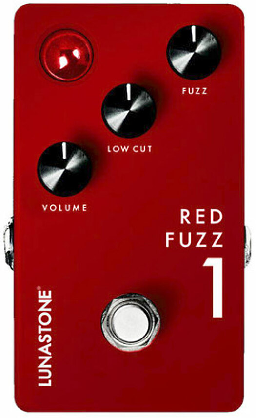 Lunastone Red Fuzz 1 - Overdrive/Distortion/Fuzz Effektpedal - Main picture