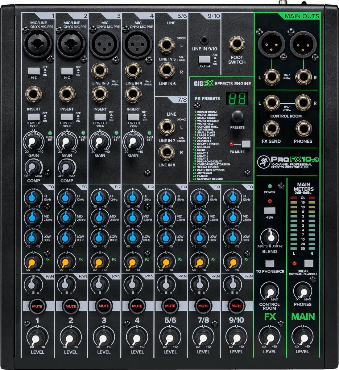 Analoges mischpult Mackie Profx 10V3