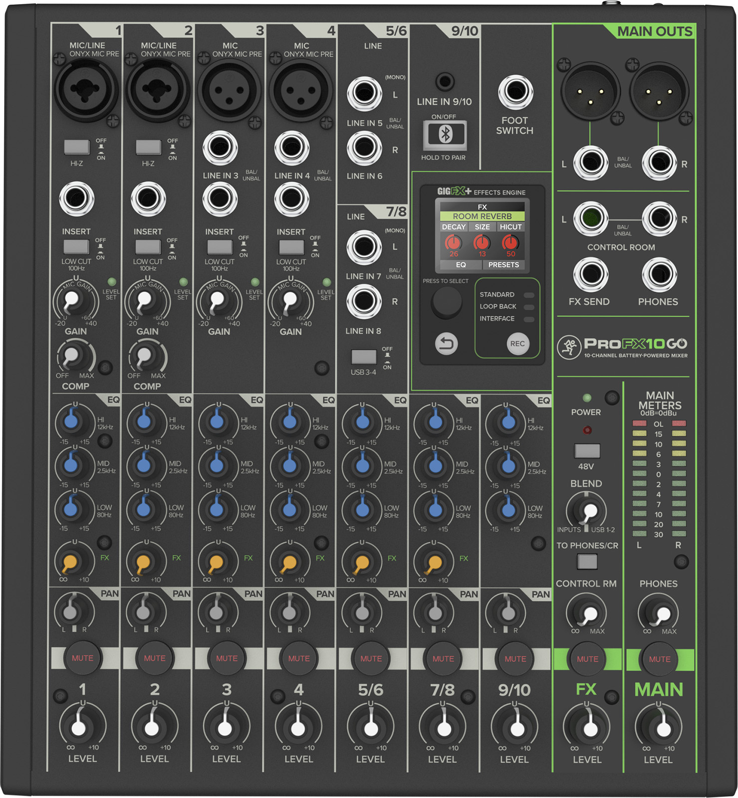 Mackie Profx10go - Analoges Mischpult - Main picture