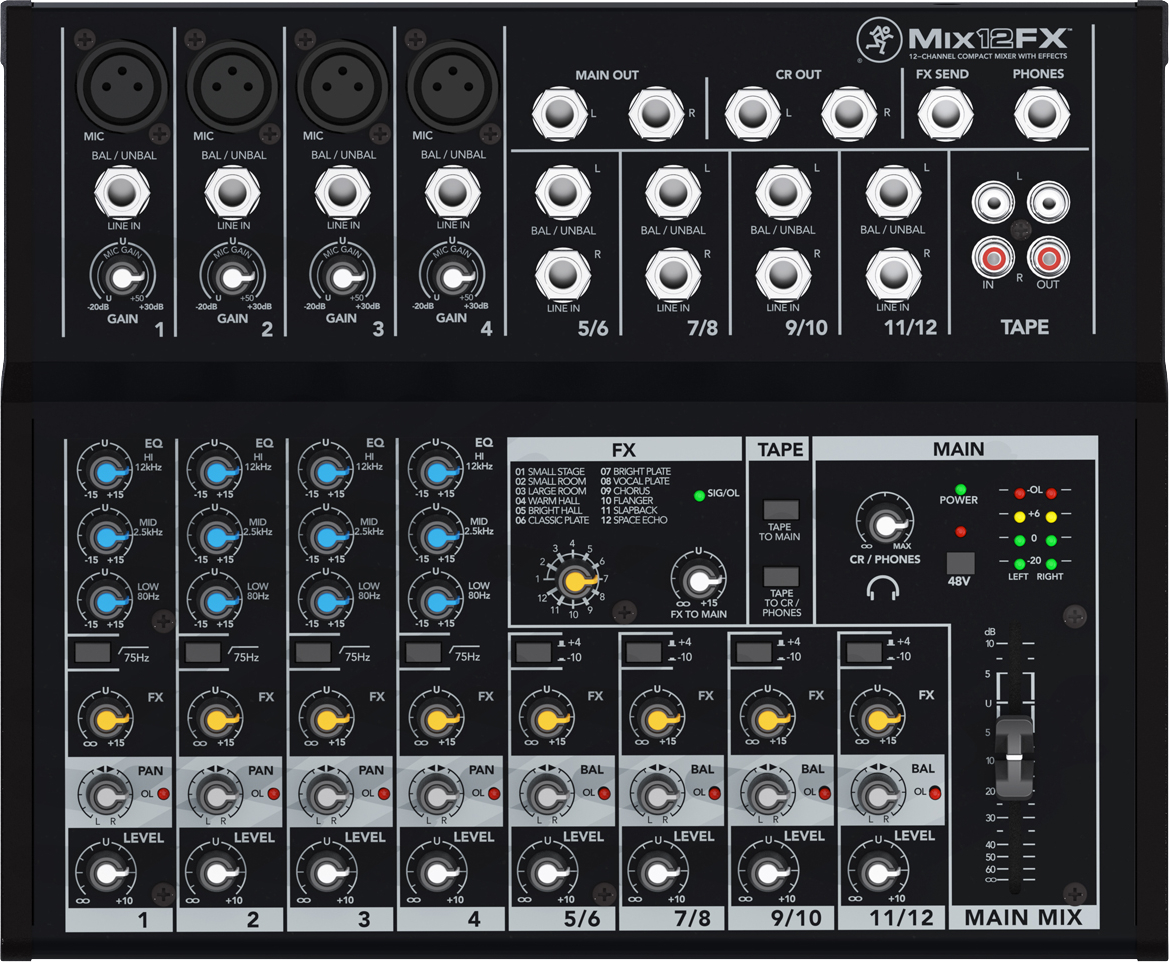 Mackie Mix12 Fx - Analoges Mischpult - Variation 1