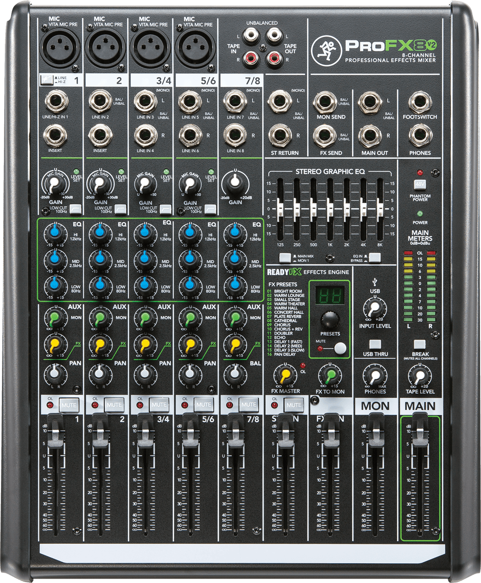 Mackie Profx8 V2 - Analoges Mischpult - Variation 2