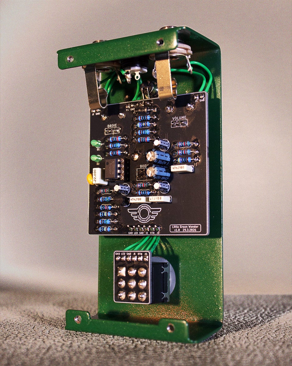 Mad Professor Little Green Wonder Overdrive Handwired - Overdrive/Distortion/Fuzz Effektpedal - Variation 1