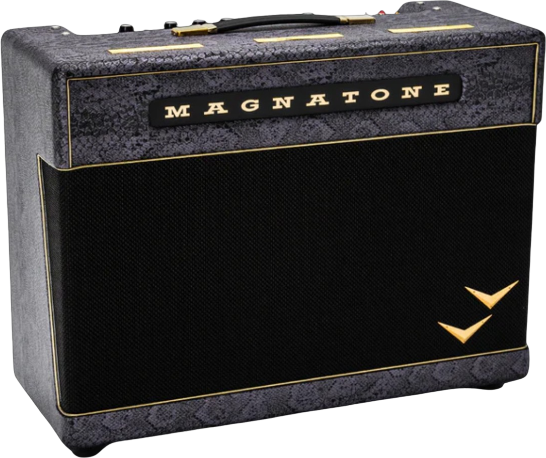 Magnatone Slash Super Fifty-nine M80 212 Combo Signature 45w El84 2x12 Purple Python - Combo für E-Gitarre - Main picture