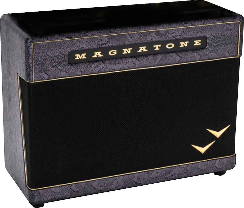 Magnatone Slash Super Fifty-nine M80 212 Guitar Cab. Signature 2x12 180w 8-ohms Purple Python - Boxen für E-Gitarre Verstärker - Main picture